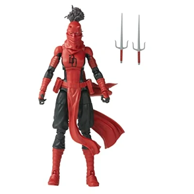 Afbeelding van Hasbro Daredevil Elektra Natchios 15 cm Legends Retro Collection Actiefiguur Multicolours