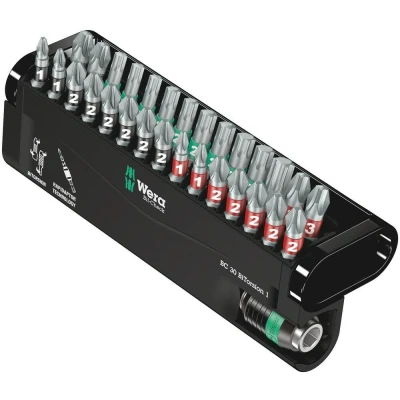 Afbeelding van Wera 30 delige bitset in casette Bit Check BiTorsion 1