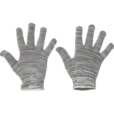 Afbeelding van Cerva BULBUL handschoen nylon/katoen 01040004 12 stuks Grijs/Wit 10