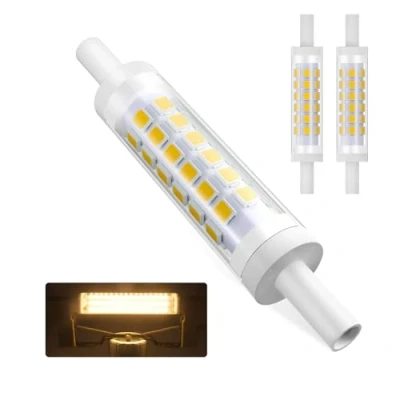Afbeelding van R7S led 78 mm, warm wit 3000 K 7 W ledlampen dimbaar 700 lm AC 220 240 V, komt overeen met 70 halogeenlampen J78