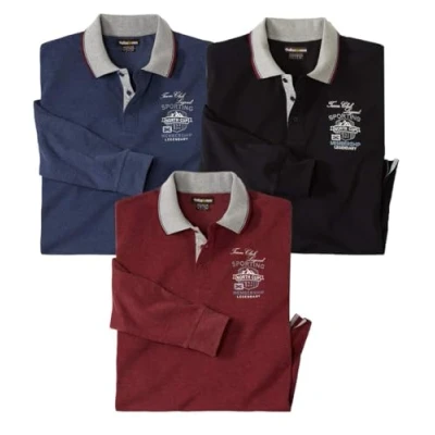 Afbeelding van ATLAS FOR MEN 3 pack polo&#039;s North Cup 5XL