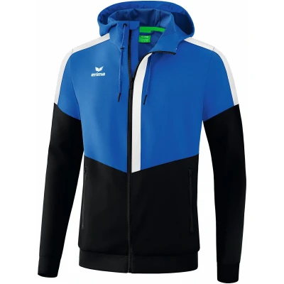 Afbeelding van Erima Squad tracktop jack met capuchon new royal/zwart/wit 34 / XL