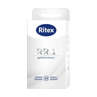 Afbeelding van Ritex RR.1 condoom, gevoelsintensief, zacht voor intens gevoel, 20 stuks, Made in Germany
