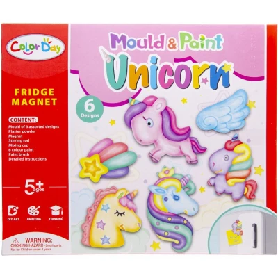 Afbeelding van Giet en verf je eigen Unicorn magneet