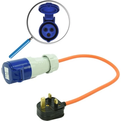 Afbeelding van Pro Plus Verloopkabel 40 cm 3 x 1.5 mm2 van UK Stekker naar CEE