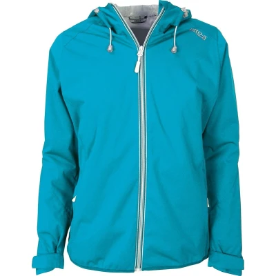 Afbeelding van Pro X Elements Opbergbare regenjas voor dames Davina Neon turquoise maat 42EU