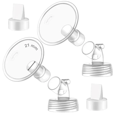 Afbeelding van Maymom MyFit Flens Set 21mm Shield Widemouth Connector Duckbill Compatibel w Spectra S2 S1 Pomp Niet Originele Accessoires OEM Onderdelen
