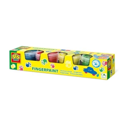 Afbeelding van SES Vingerverf Primaire Kleuren, 4x110ml