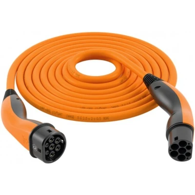 Afbeelding van Laadkabel type 2 LAPP 5 meter (Vormhoudend, 7.4 kW, Oranje)