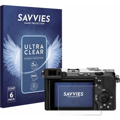 Afbeelding van Savvies Screenprotector voor Sony Alpha 7C II (ILCE 7CM2) Folie Beschermfolie transparant (6 Stuks)