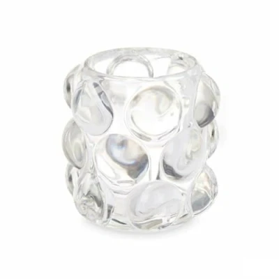 Afbeelding van Kaarshouder Microbolletjes Transparant Kristal 8,4 x 9 cm (12 Stuks)