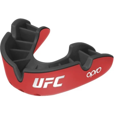 Afbeelding van UFC OPRO x Gebitsbeschermer Silver Edition V2 Rood/Zwart Junior
