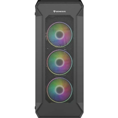 Afbeelding van Genesis Irid 505 ARGB Midi Tower Zwart, Transparant