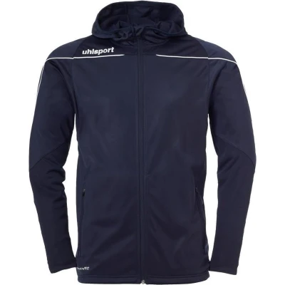 Afbeelding van Uhlsport Stream 22 Trainingsjas Met Capuchon Kind Marine Blauw Wit Maat 128