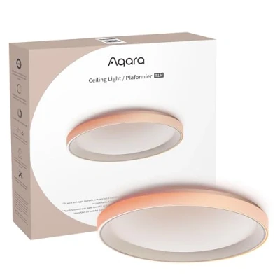 Afbeelding van Aqara Plafondlamp T1M, vereist Zigbee 3.0 HUB, RGB+IC met gradiënteffecten, 40 W 3450 lm, 2700 6500 K Afstembaar wit, ondersteunt HomeKit, Alexa, Google en IFTTT [Energieklasse E]
