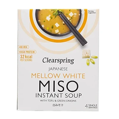 Afbeelding van Clearspring Mellow White Instant Miso Soep met Tofu, 40g