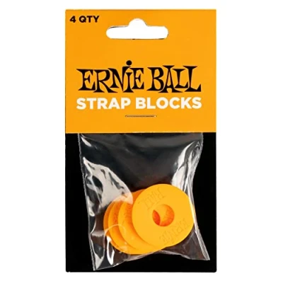 Afbeelding van Ernie Ball 5621 Strap Blocks Orange (4 stuks)