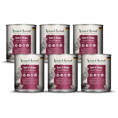 Afbeelding van Venandi Premium Kattenvoer, natvoer, eend en kip, graanvrij met extra vlees, 6 x 800 g (6 stuks)