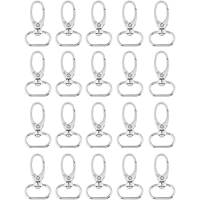 Afbeelding van Akozon Tas Sluiting, 20 Stks Zink Legering Sluitingen Draaibare Trigger Clips Sleutelhanger Ring Haken