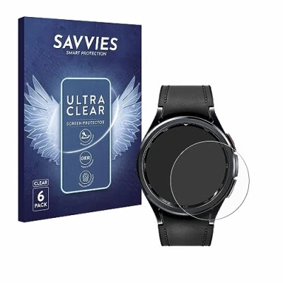 Afbeelding van Savvies Screenprotector voor Samsung Galaxy Watch 6 Classic (47 mm) Folie Beschermfolie transparant (6 Stuks)
