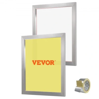 Afbeelding van VEVOR Zeefdrukset, 2 stuks aluminium zeefdrukframes, 20 x 24 inch zeefdrukframe met 230 tellen gaas, hoge spanning nylon gaas en afdichtingstape voor T shirts DIY afdrukken