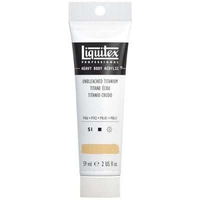 Afbeelding van Liquitex 1045434 Professional Heavy Body acrylverf in kunstenaarskwaliteit met uitstekende lichtechtheid en boterachtige consistentie 59ml tube, Unbleached Titanium
