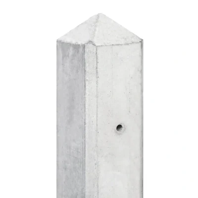 Afbeelding van Schutting betonpaal Glad Premium wit/grijs 10x10 cm 280 cm,Tussenpaal