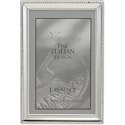 Afbeelding van Lawrence Frames Kraal Border Design, 4x6, Zilver