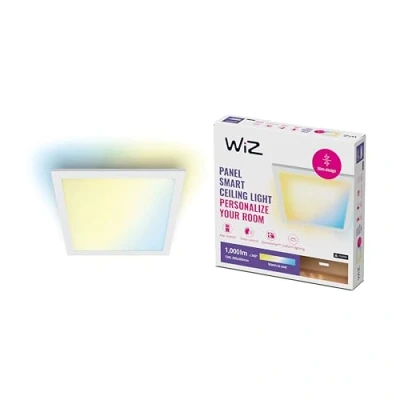 Afbeelding van WiZ Plafondlamp Vierkant Warm tot Koelwit Licht Slimme LED Verlichting 12W Wit