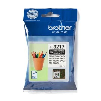 Afbeelding van Brother lc3217 inkt black lc 3217bk, capaciteit: 550 LC3217BK