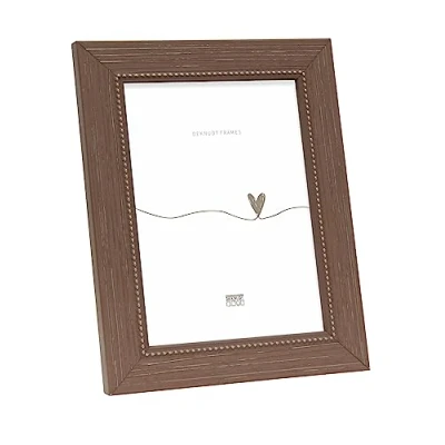 Afbeelding van Deknudt Frames fotolijst S46KF3 bruin parelbiesje foto 15x20 cm