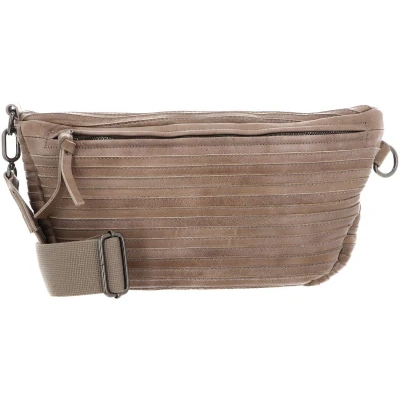 Afbeelding van FREDsBRUDER Leren Gordeltas Riffel Beltbag Dirty Stone Taupe