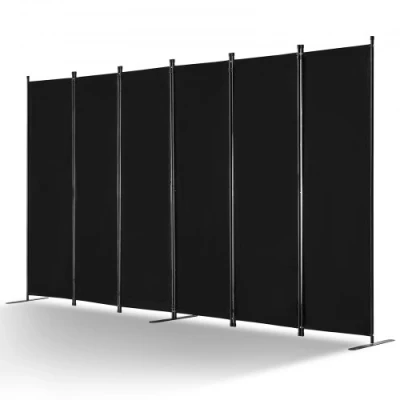 Afbeelding van VEVOR scheidingsscherm 3110 mm 6 panelen privacyscherm zwart kantoor