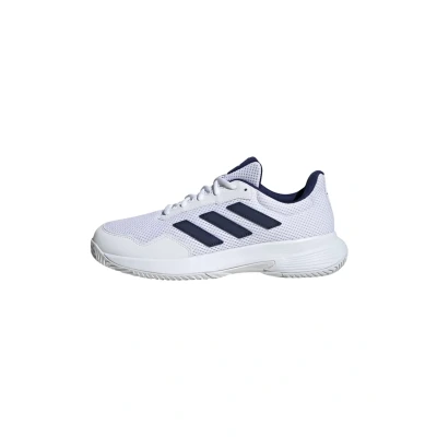 Afbeelding van adidas Unisex Game Spec 2 Tennisschoenen Non Football Low, Ftwr Wit Donkerblauw Wit, 36 2/3 EU