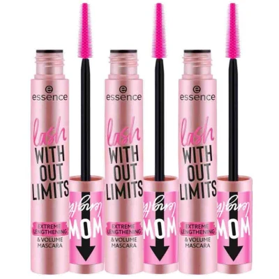 Afbeelding van 3x essence Lash Without Limits Extreme Lengthening&amp;Voulume Mascara 01 Ultra Black 13 ml