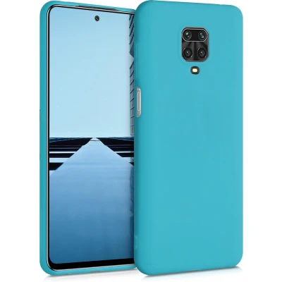 Afbeelding van kwmobile telefoonhoesje compatibel met Xiaomi Redmi Note 9S / 9 Pro Max hoesje Zachte case voor smartphone Back cover in ijsblauw