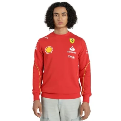 Afbeelding van Ferrari Crew Neck Trui 2024 L Charles LeClerc Carlos Sainz Formule 1