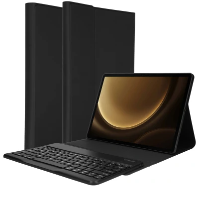 Afbeelding van QWERTY Bluetooth Keyboard Bookcase voor de Samsung Galaxy Tab S9 FE Plus hoes met toetsenbord van Accezz