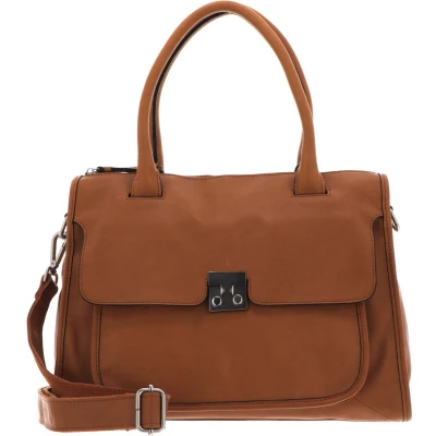 Afbeelding van FREDsBRUDER Leren Schoudertas Handtas Treasure Handbag Cinnamon Bruine