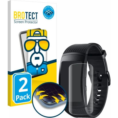 Afbeelding van BROTECT Screenprotector voor Samsung Gear Fit 2 Pro Folie Beschermfolie transparant volledig dekking (2 Stuks)