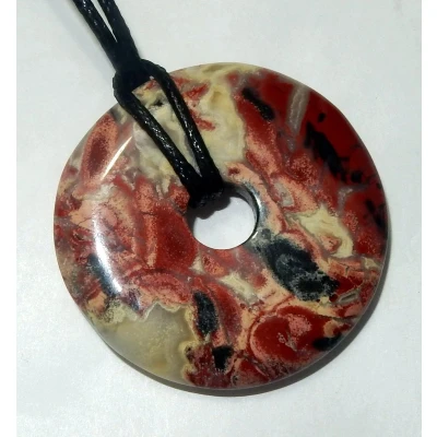Afbeelding van Jaspis Breccie 38 mm. Donut Hanger