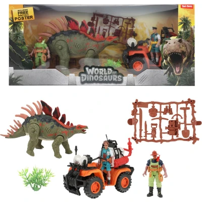 Afbeelding van Toy toys WORLD OF DINOSAURS Playset quad+dino+acc