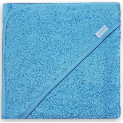 Afbeelding van Funnies Badcape Blauw 80x80 cm 100% Katoen Badstof
