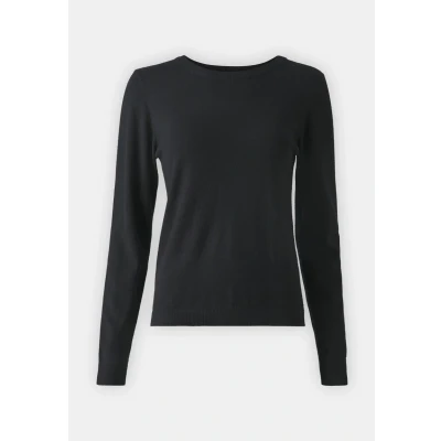 Afbeelding van Object Objthess LS Oneck Trui, Dames, Maat: XS, Black