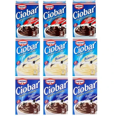Afbeelding van TESTPAKKET Mokken Cameo Ciobar warme chocolade Classico Bianco Fondente 9 x 125 g