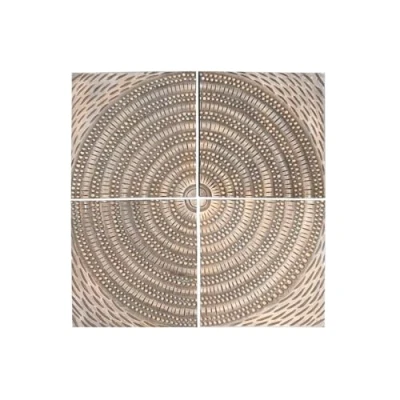 Afbeelding van Home ESPRIT Moderne gouden wanddecoratie, 80 x 3,5 cm, 4 stuks