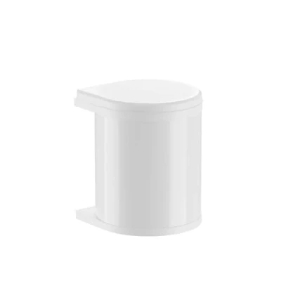 Afbeelding van Hailo Mono 3515001 Afvalbak, zwenkemmer, 15 liter, inbouw vanaf 40 cm, onderkast met draaideur, automatische zwenkfunctie rechts of links