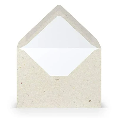 Afbeelding van PAPERADO enveloppen DIN C6 bont 100 g/m2 natte kleeflaag spitse klep 50 EU Terra Vanilla