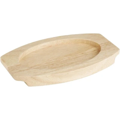 Afbeelding van Olympia Hevea Bord voor Gietijzeren Ovale Orenschotel 210x120mm Fw819 FU295 Horeca &amp; Professioneel
