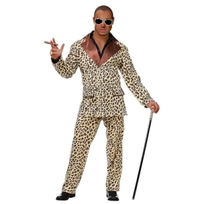Afbeelding van Widmann Pooier Kostuum Ordinaire Hustler Luipaard Man Small Carnavalskleding Verkleedkleding